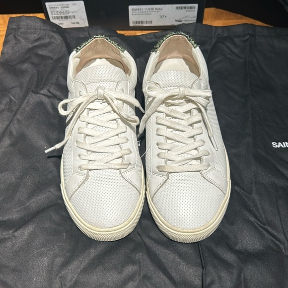 SAINT LAURENT women’s white and green python sneakers. In VGUC 37.5 EURO. - Picture 2 of 14